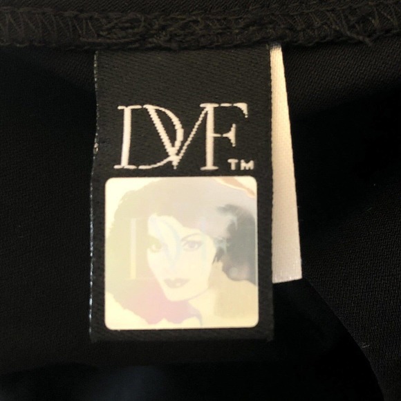 Diane Von Furstenberg NEW Womens Size 8 Sweetie Pie Nylon Capri Pants in Black - Picture 5 of 7